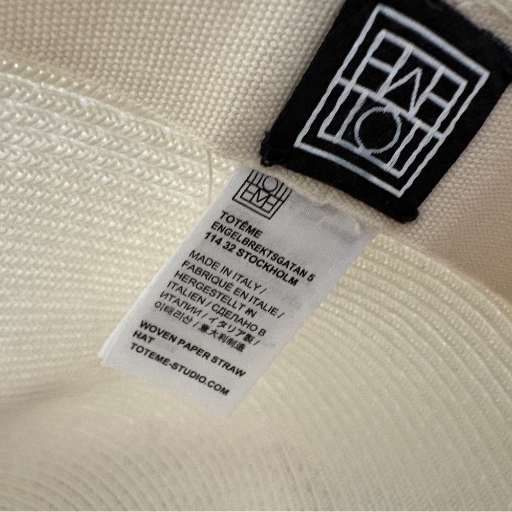 Toteme Elegant woven straw hat - Picture 6 of 6